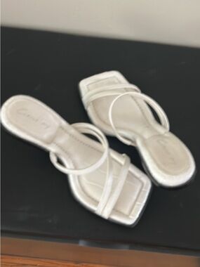 Cute strappy white sandals